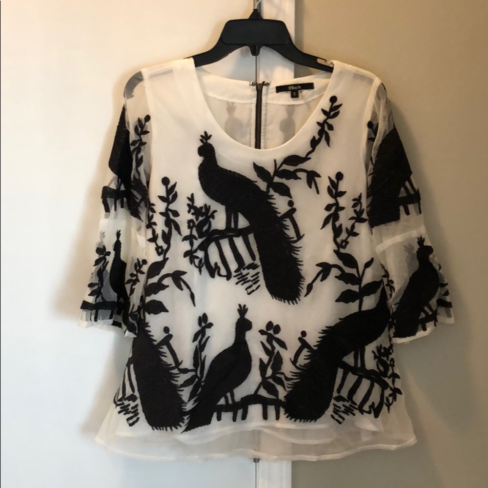 Black and white bird top!